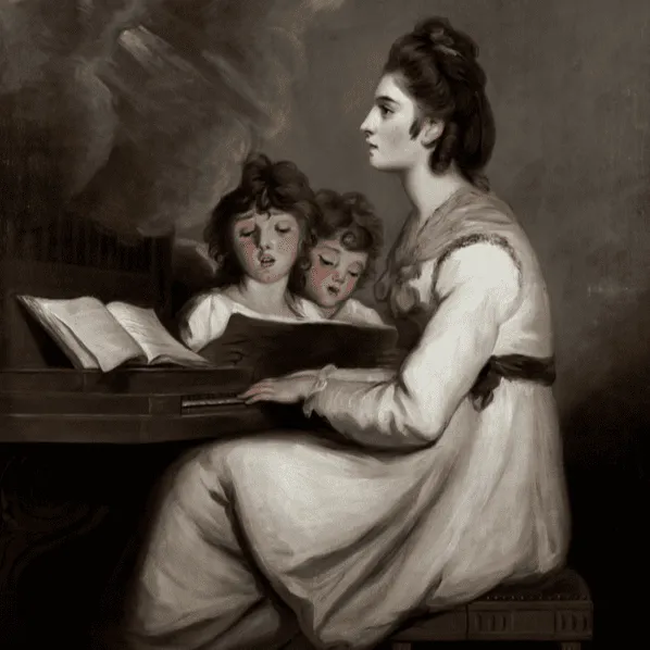 Elizabeth Sheridan as St Cecilia